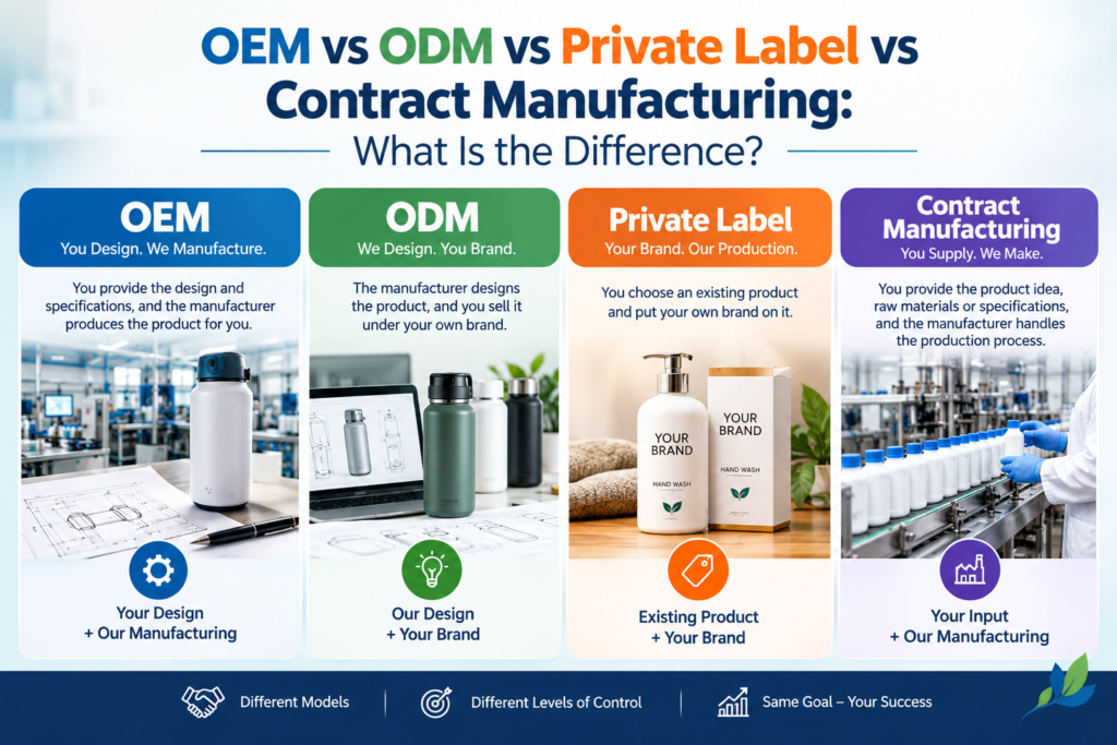 OEM, ODM, Private Label Explained